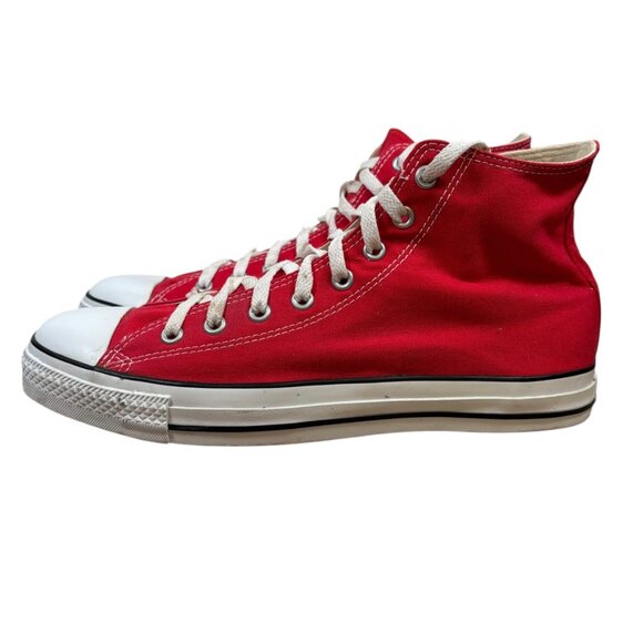 Converse Red All Star Chuck Taylor High Top Sneakers Men's Size 12 - Picture 6 of 8